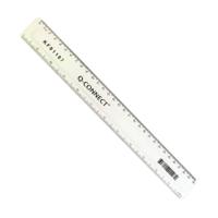 Q-Connect Ruler 300mm Clear KF01107Q