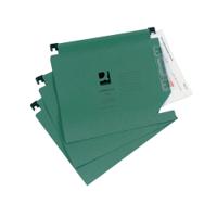 Q-Connect 15mm Lateral File Manilla 150 Sheet Green (25 Pack) KF01184