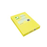 Q-Connect Coloured Copier Paper A4 80gsm Bright Yellow Ream Pack of 500