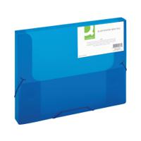 Q-Connect Elasticated Box File Blue KF02307