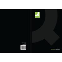 Q-Connect Hardback Casebound Notebook A5 Black (Pack of 3) KF03726