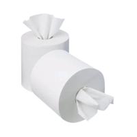 2Work 1-Ply Mini Centrefeed Roll 120M 70mm Core White (Pack of 12) KF03784