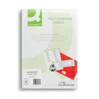 Q-Connect Full Face CD/DVD Labels 117mm Diameter x50 2 Per Sheet White (Pack of 100) KF05608