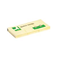 Q-Connect Repositionable Quick Notes 38 x 51mm Yellow KF10500