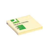 Q-Connect Repositionable Quick Notes 76 x 76mm Yellow KF10502