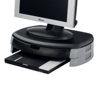 Q-Connect Monitor/Printer Stand with Storage Drawer Black KF20081