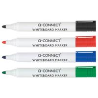 Q-Connect Drywipe Marker Wallet of 4 Assorted KF26038