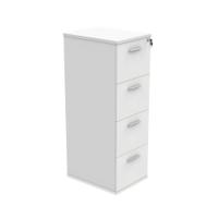 POLARIS 4 DRW FILING CABINET ARC WHT