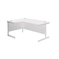 JEMINI RDL LH CANTILEVER DESK WHITE