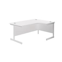 JEMINI RDL RH CANTILEVER DESK WHITE