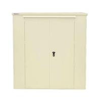 HARROGATE 6X6 METAL OUTDR SHED IVORY