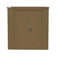 HARROGATE 6X6 METAL OUTDR SHED BROWN