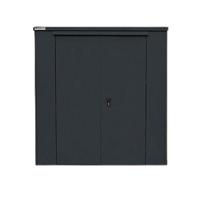 HARROGATE 6X6 METAL SHED DARK GREY