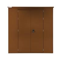 RYEDALE 6X6 METAL OUTDOOR SHED BROWN