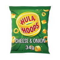 HULA HOOPS CHEESE AND ONION 34G PK32