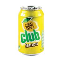 CLUB LEMON SOFT DRNK 330ML CAN PK24