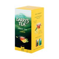 BARRYS ORGANIC GREEN TEA/LEMON PK20