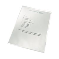 Leitz Recycled Cut Flush Folders A4 Clear (Pack of 100) 40011003