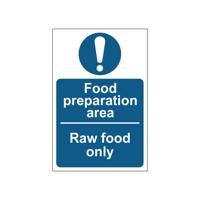 FOOD PREP RAW FOOD SIGN SAVE VNL 100