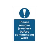 REMOVE JEWELLERY SIGN VNL 200X300