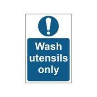 WASH UTENSILS SIGN SAVE VNL 200X300