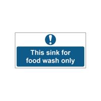 SINK FOOD WASH SIGN SAVE VNL 200X100
