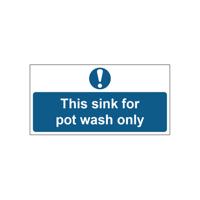 SINK POT WASH SIGN SAVE VNL 200X100
