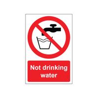 NOT DRINK WTR SIGN SAVE VNL 100X150