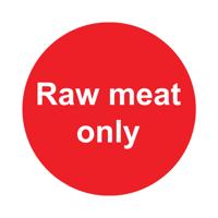 RAW MEAT SIGN SAVE VNL 100X100