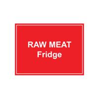 RAW MEAT SIGN SAVE VNL 150X200