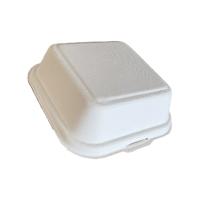 BAGASSE BURGER BOX 6X6 INCH PK500