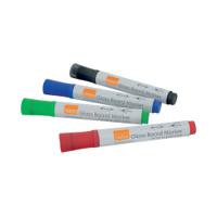 Nobo Glass Whiteboard Marker Assorted (4 Pack) 1905323