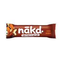 NAKD COCOA ORANGE BARS 35G PK18