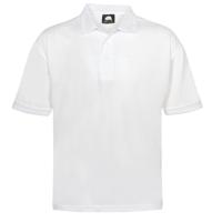 ORIOLE WICKING POLO WHITE 5XL