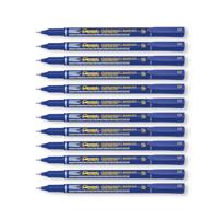PERM MARKER SUPER FINE BLUE PK12