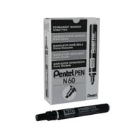 Pentel Permanent Marker Chisel Tip Black N60-A