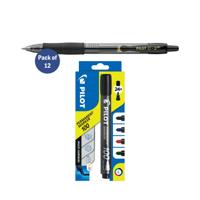 PILOT G2 BLK PK12 FOC X4 PILOT MKR