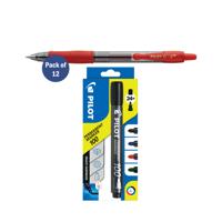 PILOT G2 RED PK12 FOC X4 PILOT MKR