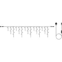 LED BLK RUB ICICLE LGT 16M WARM WHT