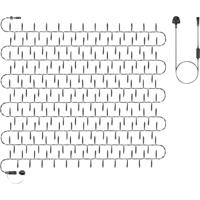 LED BLK RUBBER CLT LGT WARM WHT 100M