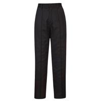 WOMEN'S ELASTICATED TROUSERS BLK XS