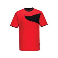 PW2 CTN COMF T-SHIRT S/S RED/BLK S