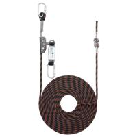 10M ROPE GUIDED FALL ARREST BLK/ORG