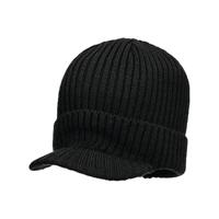 PORTWEST BEANIE HAT WITH PEAK BLACK