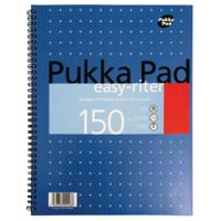 Pukka Pad Ruled Metallic Wirebound Easy-Riter Notepad 150 Pages A4 White (3 Pack) ERM009