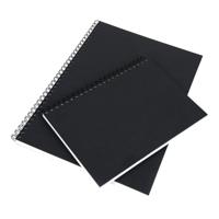 A4 SPRL SKETCHBOOK HDBK 170GSM BLACK