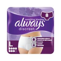 ALWAYS DISCREET PANTS LARGE PLUS PK8