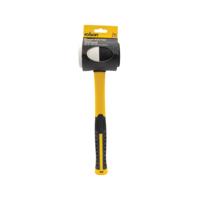 COMB RUBBER MALLET 16OZ BLK/WHT PK6