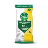 DETTOL ANTIBAC WIPES X110 CITRUS PK4