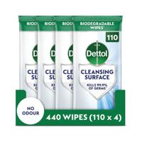 DETTOL SURFACE WIPES X110 PK4